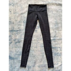 Lululemon Wunder Under Pant Ziggy Wee October Inkwell / Black Leggings Size 2